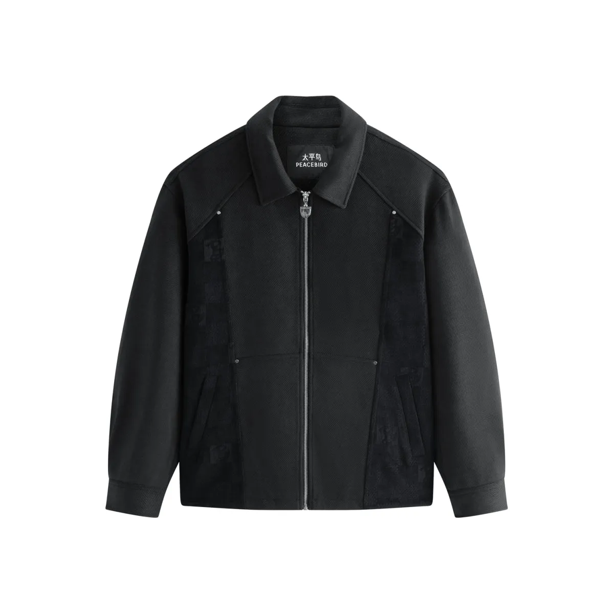 Men's Chenille Tonal Panel Jacket sold by PEACEBIRD