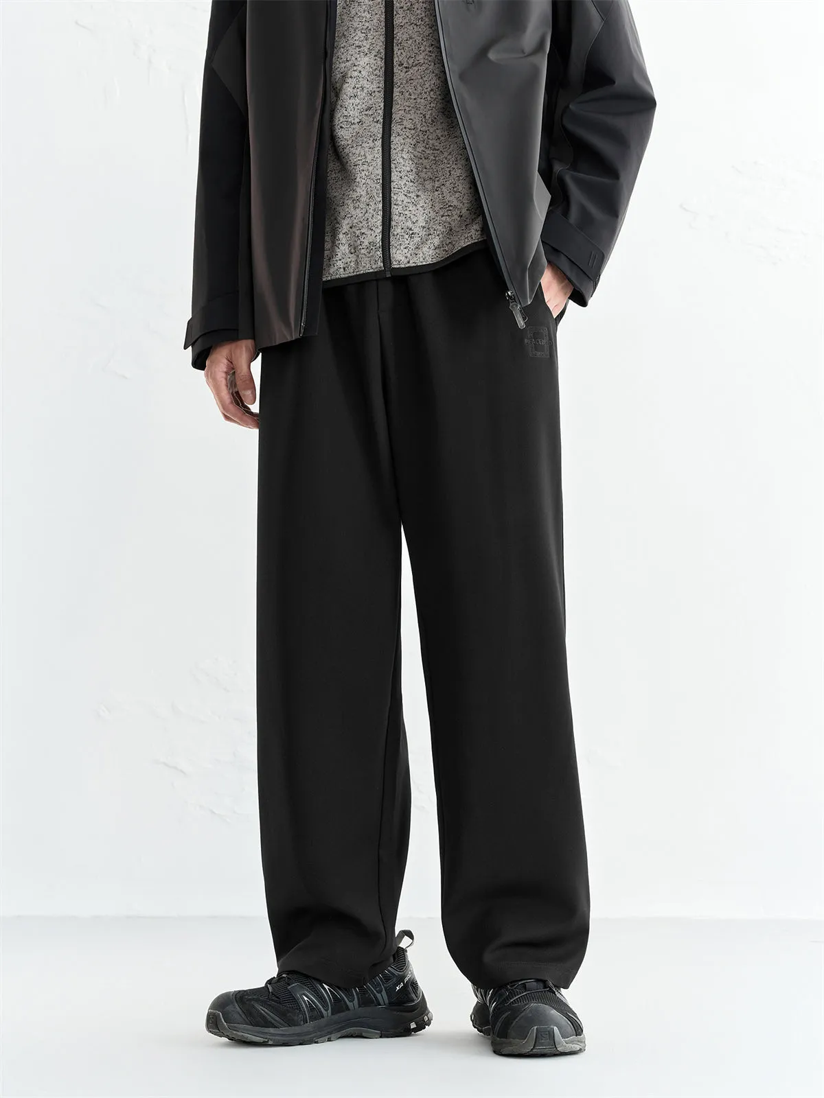 Men's Embroidered Straight-Leg Pants sold by PEACEBIRD product image thumbnail 2