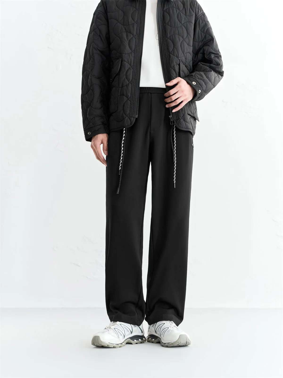 Men's Detachable Drawstring Straight-Leg Pants sold by PEACEBIRD product image thumbnail 2