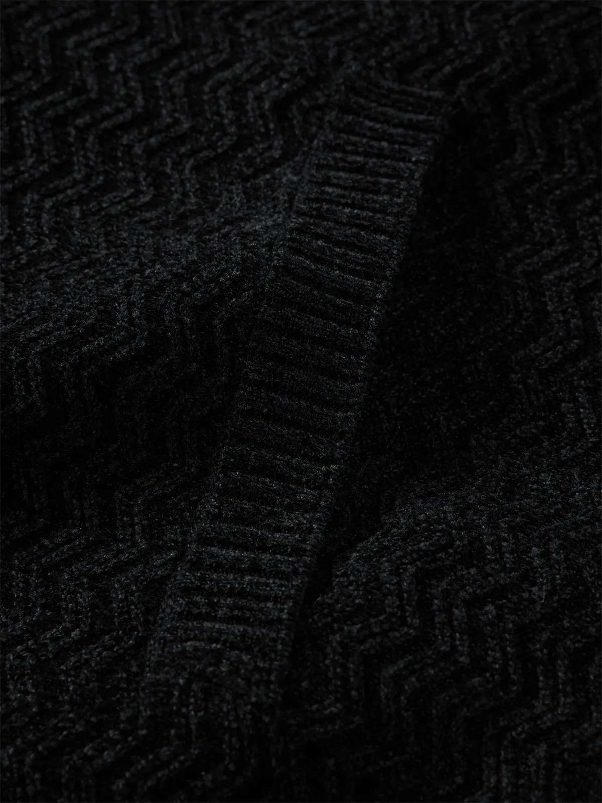 Men's Chenille Jacquard Zip-Up Cardigan sold by PEACEBIRD product image thumbnail 5