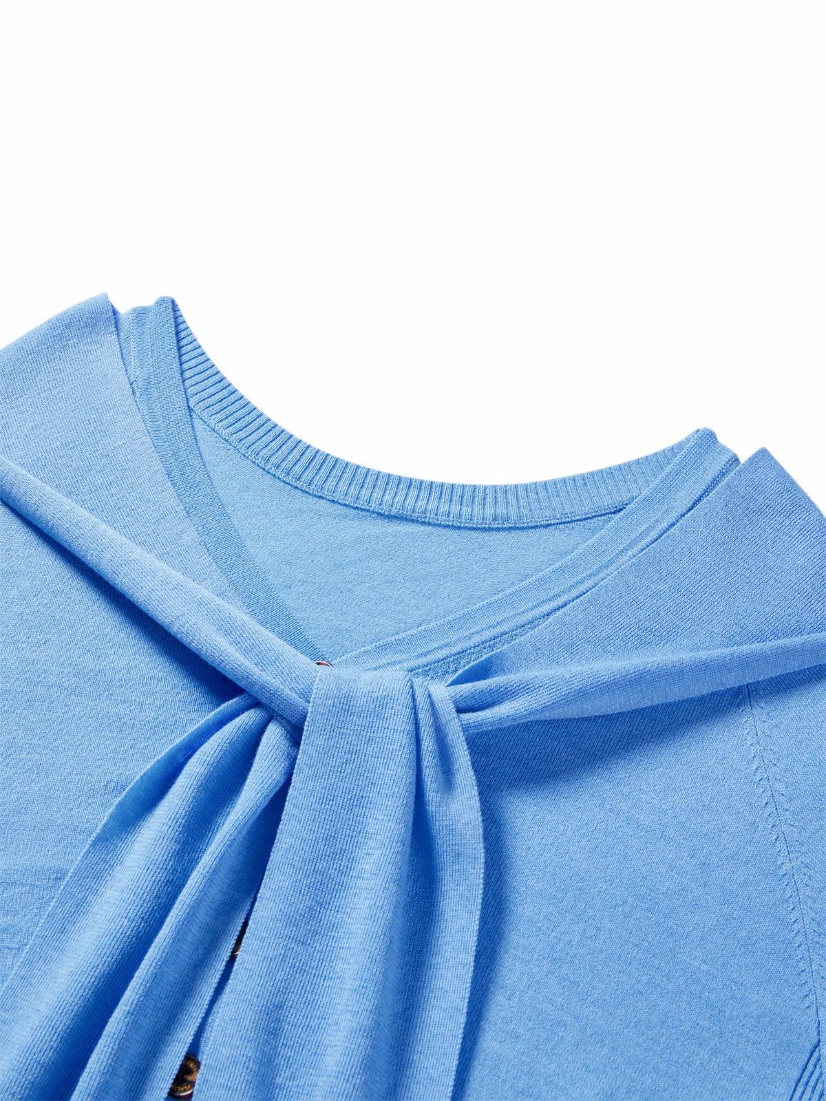 Women's Knit Cardigan with Detachable Cape sold by PEACEBIRD product image thumbnail 5