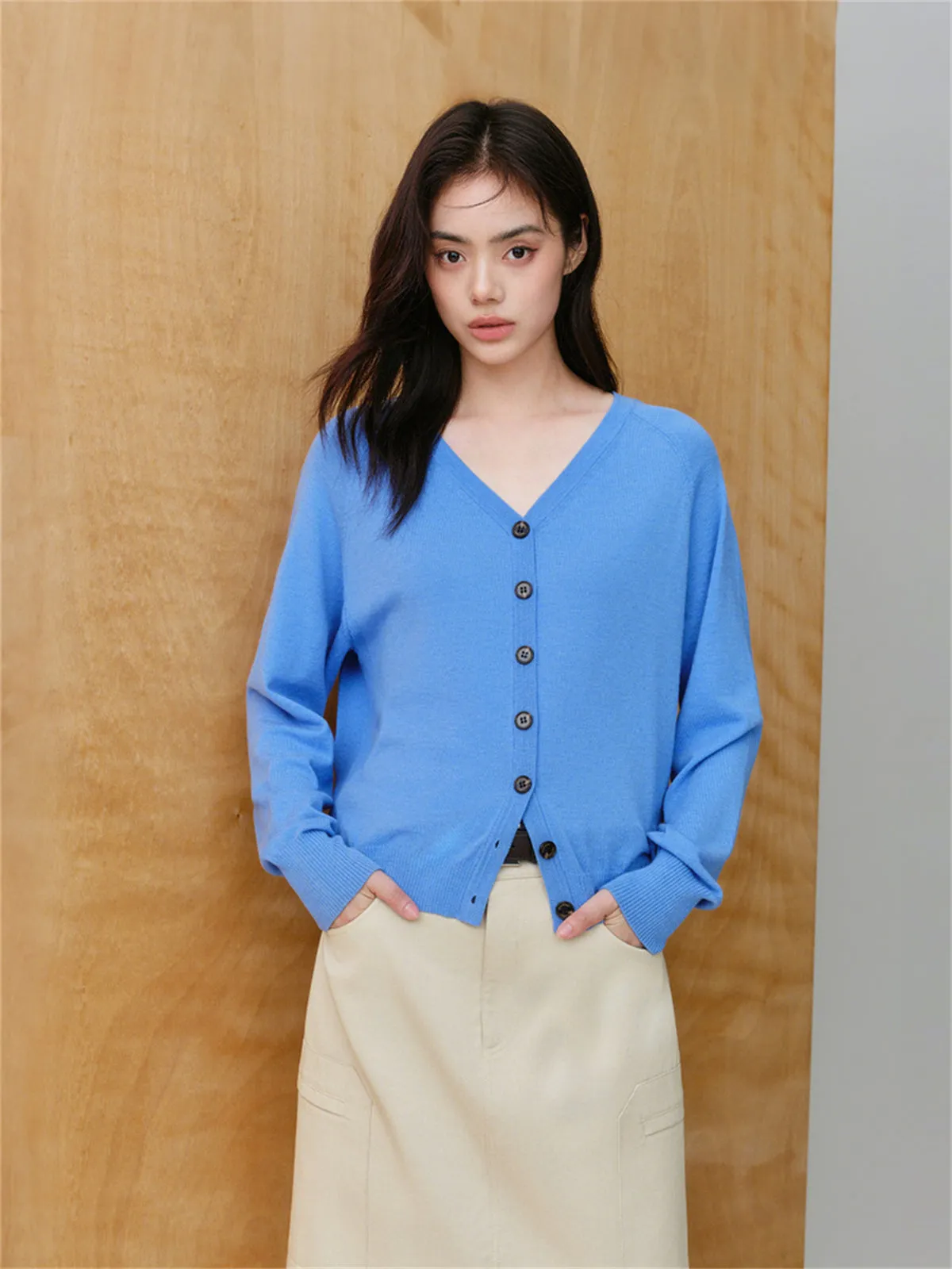 Women's Knit Cardigan with Detachable Cape sold by PEACEBIRD product image thumbnail 3