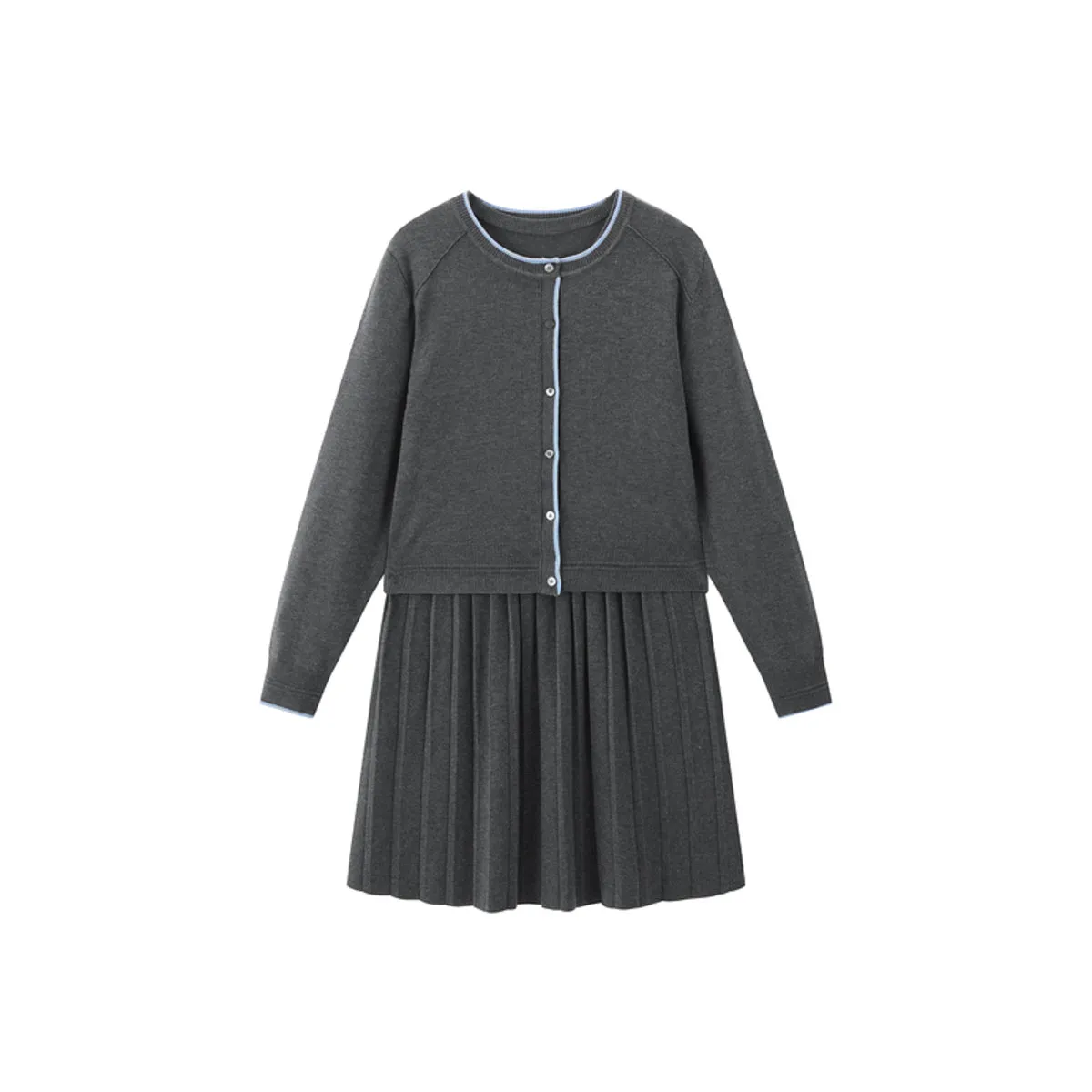 Women's Cardigan and Dress Two-Piece Set sold by PEACEBIRD