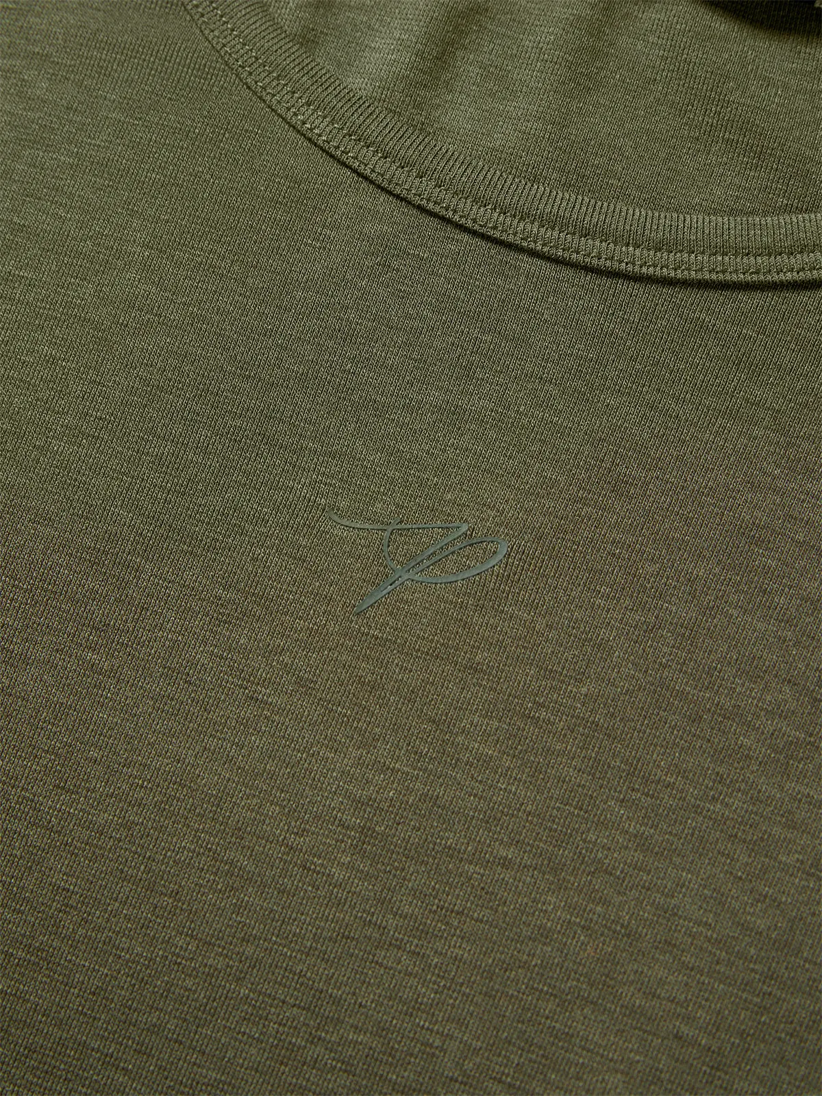 Women's Short Tonal Panel Tencel Long-Sleeve T-Shirt sold by PEACEBIRD product image thumbnail 5