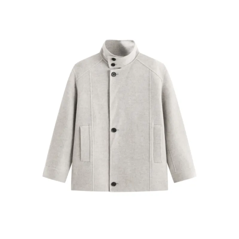 Men's Mid-Length Wool Camel Hair Blend Coat sold by PEACEBIRD