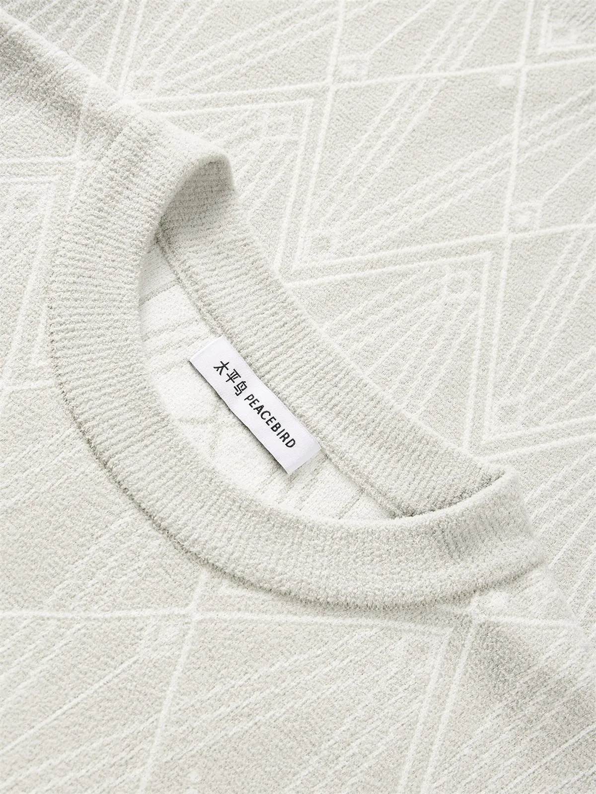 Men's Argyle Jacquard Chenille Knit Sweater sold by PEACEBIRD product image thumbnail 3