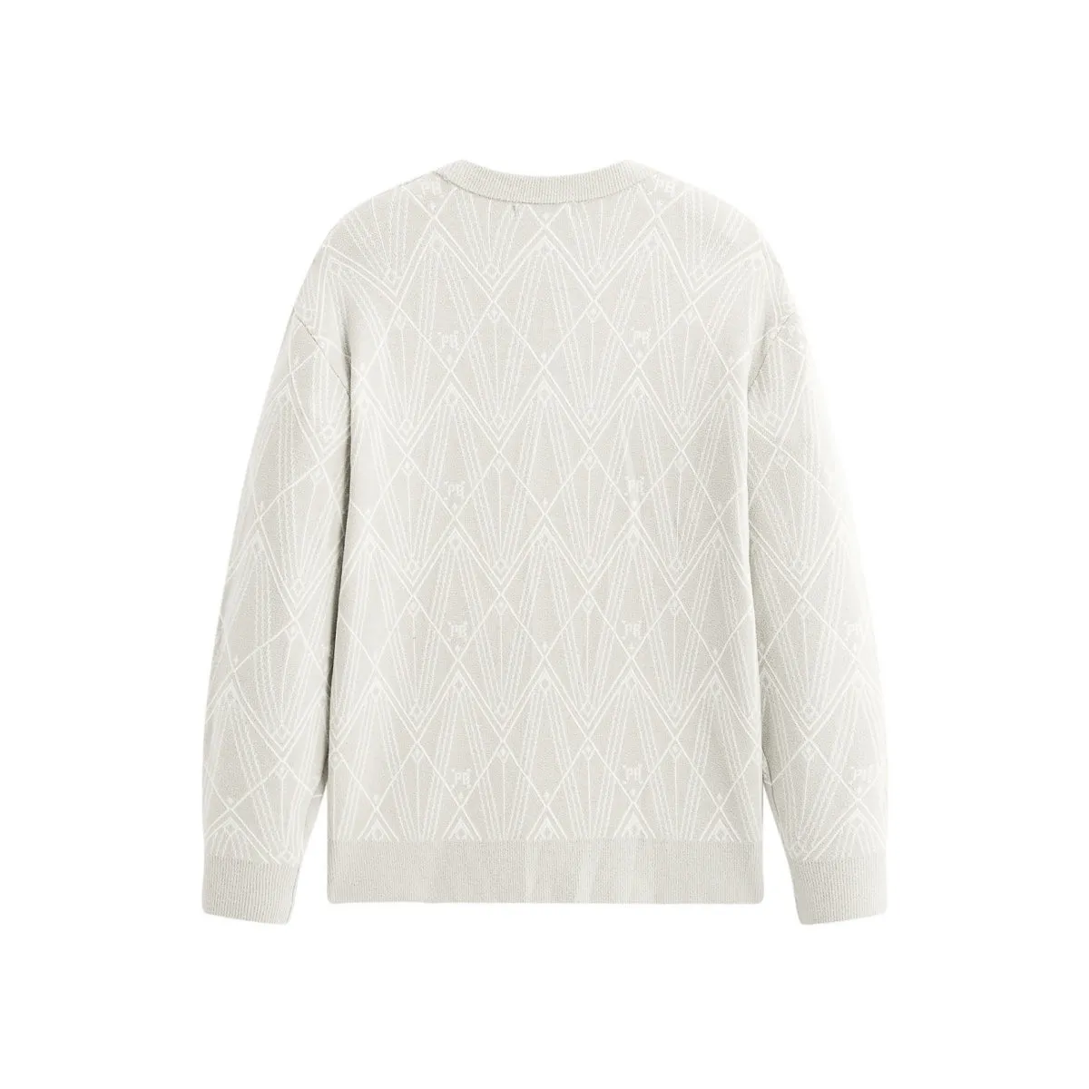 Men's Argyle Jacquard Chenille Knit Sweater sold by PEACEBIRD product image thumbnail 2