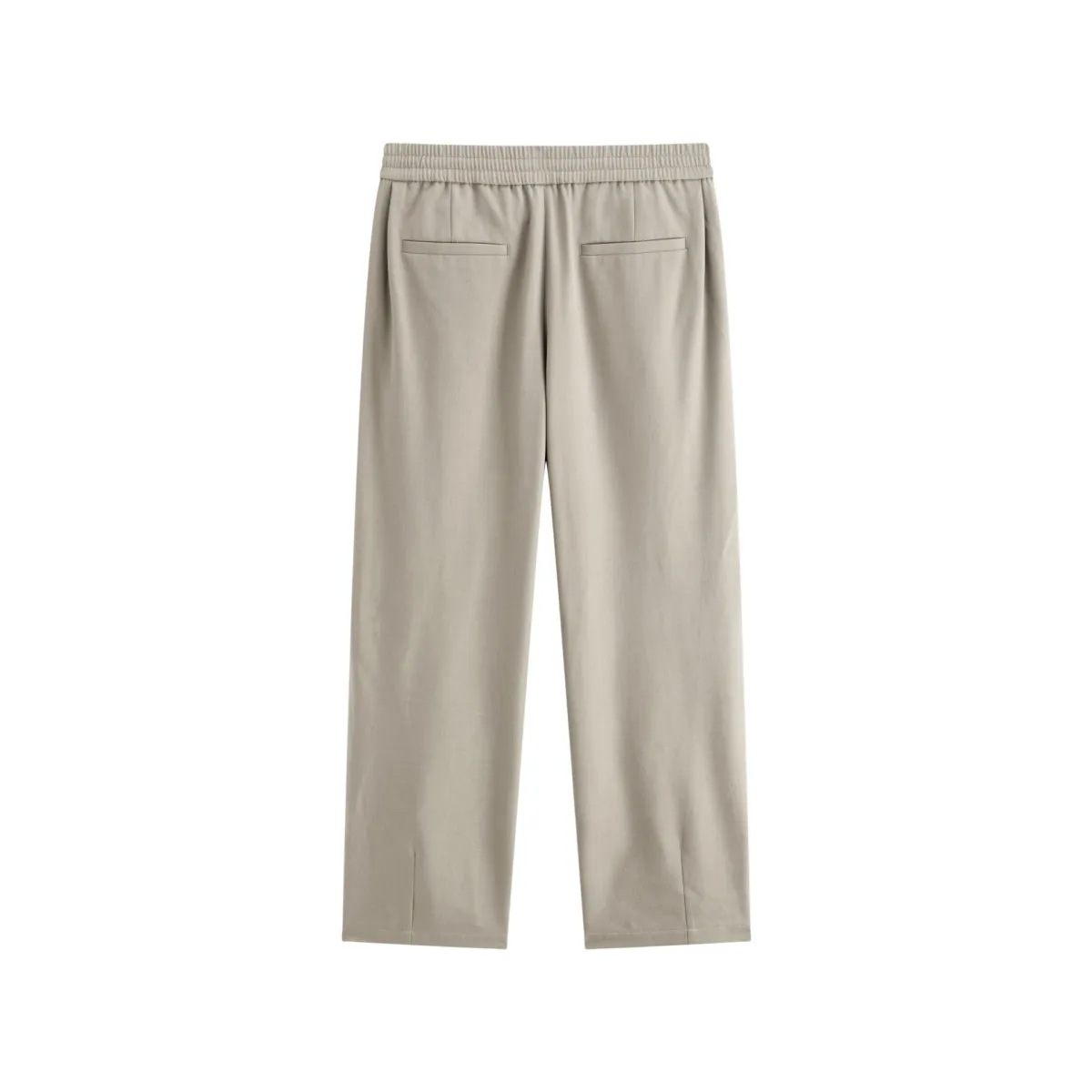 Men's Solid Elastic-Waist Straight-Leg Pants sold by PEACEBIRD product image thumbnail 3