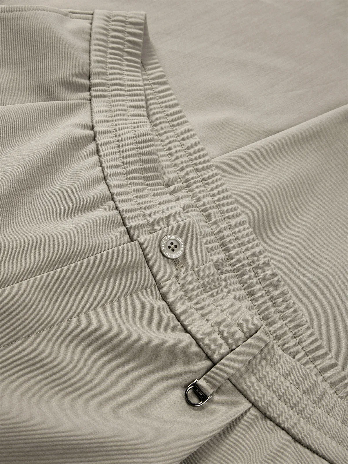 Men's Solid Elastic-Waist Straight-Leg Pants sold by PEACEBIRD product image thumbnail 4