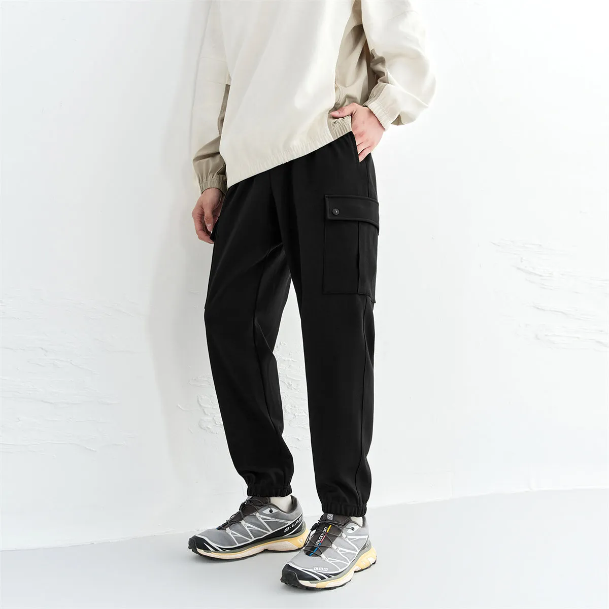 Men's Heat-Retaining Cargo Jogger Pants sold by PEACEBIRD product image thumbnail 2