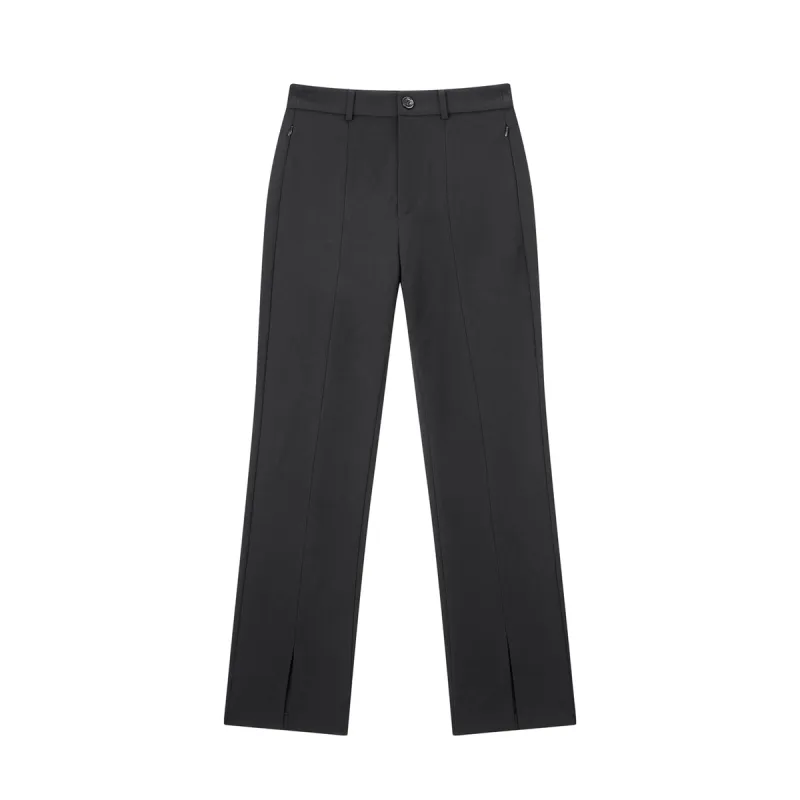 Women's High-Waist Slight-Flare Knit Pants sold by PEACEBIRD