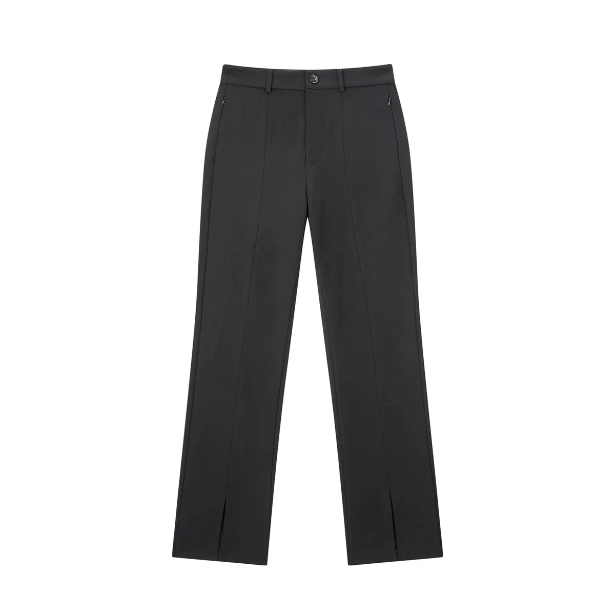 Women's High-Waist Slight-Flare Knit Pants sold by PEACEBIRD