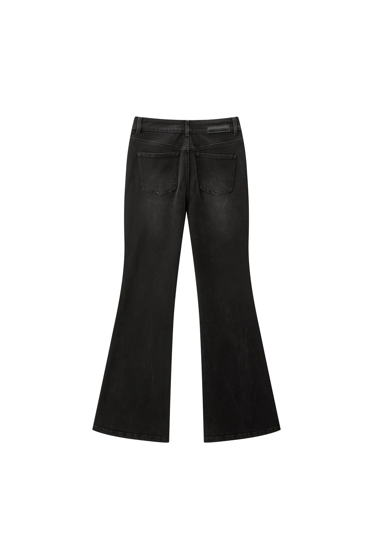 Women's High-Waist Slim-Fit Flared Pants sold by PEACEBIRD product image thumbnail 4