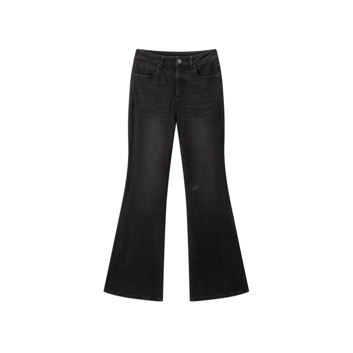 Women's High-Waist Slim-Fit Flared Pants sold by PEACEBIRD product image thumbnail 3