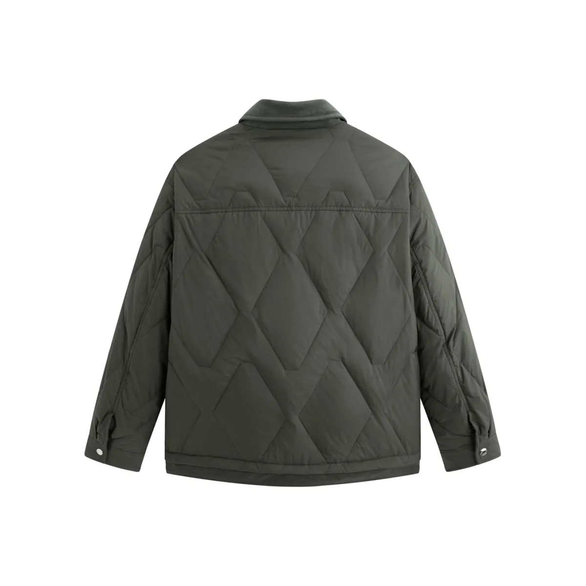 Men's Down Jacket with Corduroy Collar sold by PEACEBIRD product image thumbnail 5