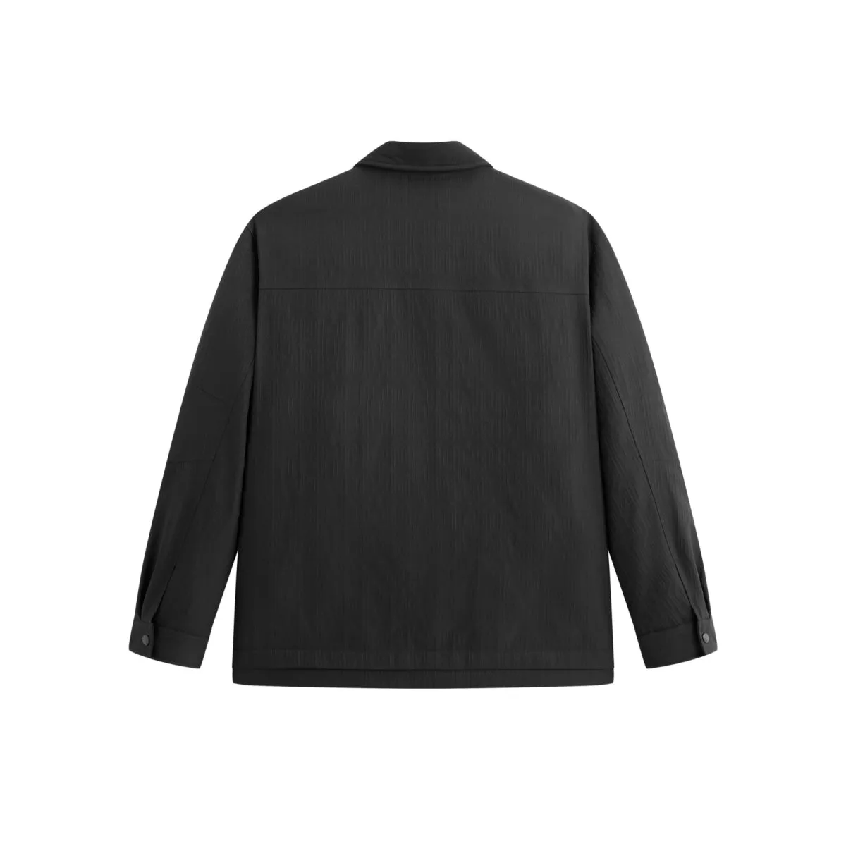 Men's Allover Black Tonal Jacquard Down Jacket sold by PEACEBIRD product image thumbnail 3