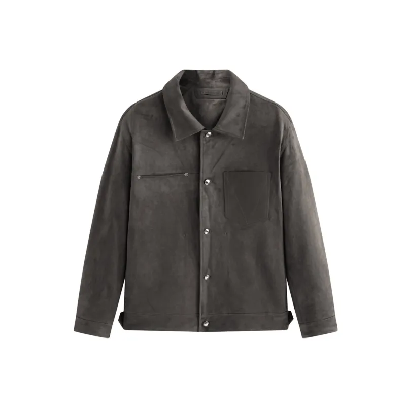 Men's Quilted Faux Suede Jacket sold by PEACEBIRD