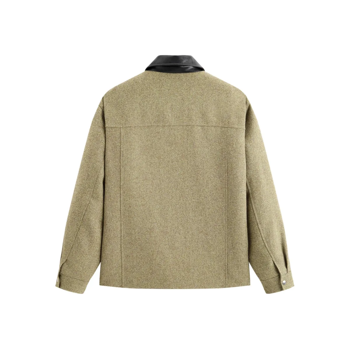 Men's Vintage Tweed-Texture Quilted Jacket sold by PEACEBIRD product image thumbnail 3