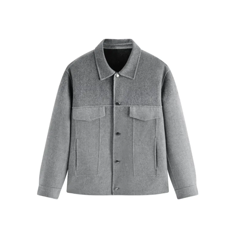 Men's Short Ombre Wool-Blend Jacket sold by PEACEBIRD