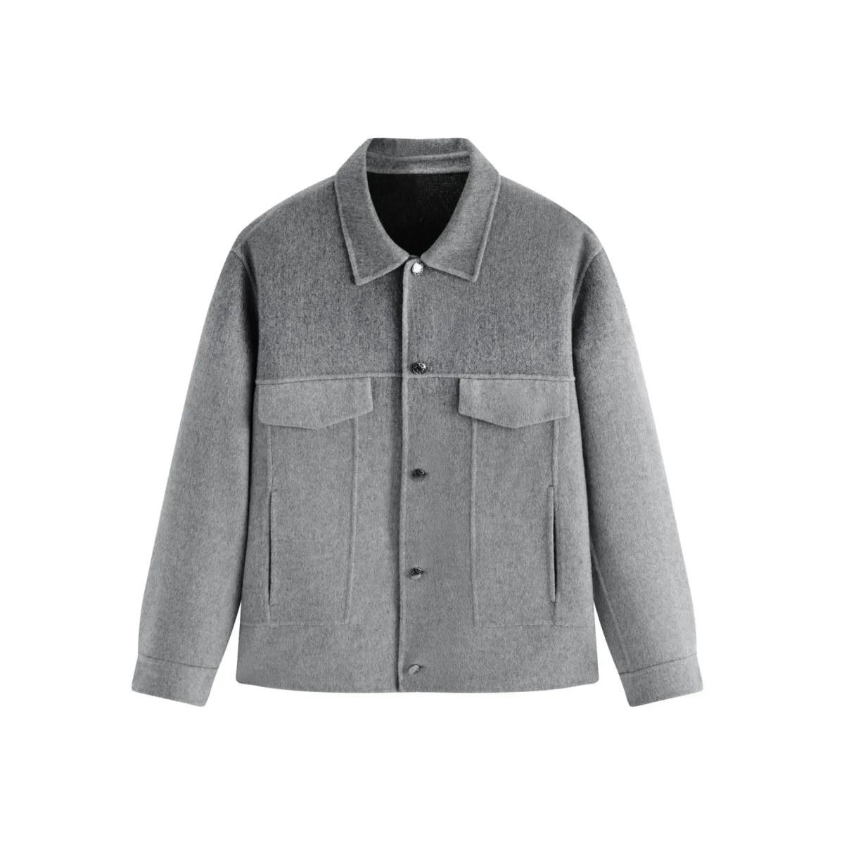 Men's Short Ombre Wool-Blend Jacket sold by PEACEBIRD