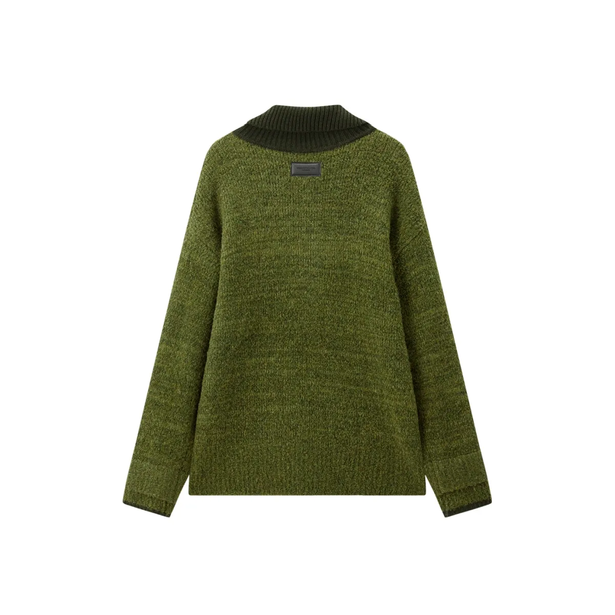 Women's Oversized Textured Knit Sweater sold by PEACEBIRD product image thumbnail 3