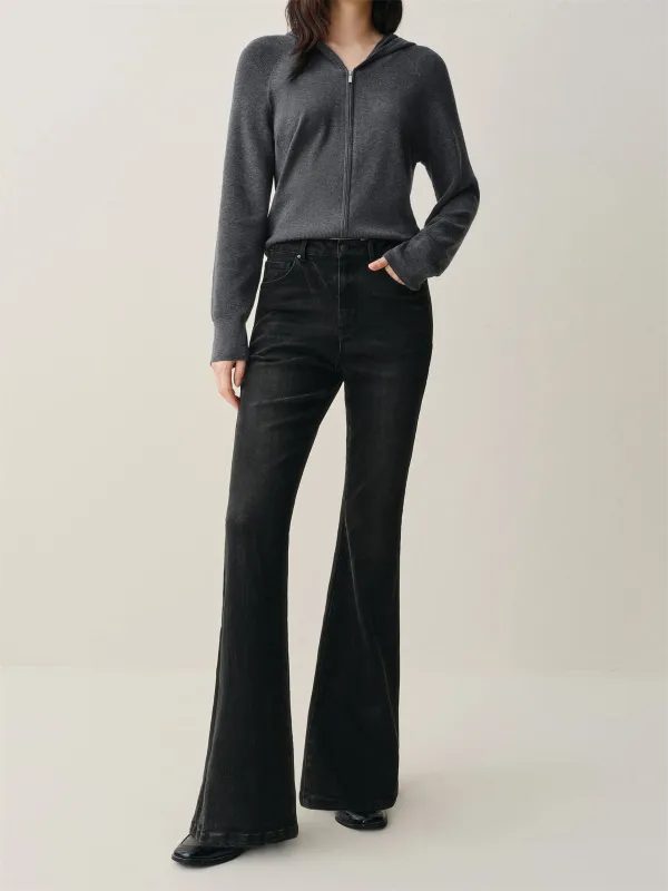 Women's  Thermal High-Waist Flared Pants sold by PEACEBIRD