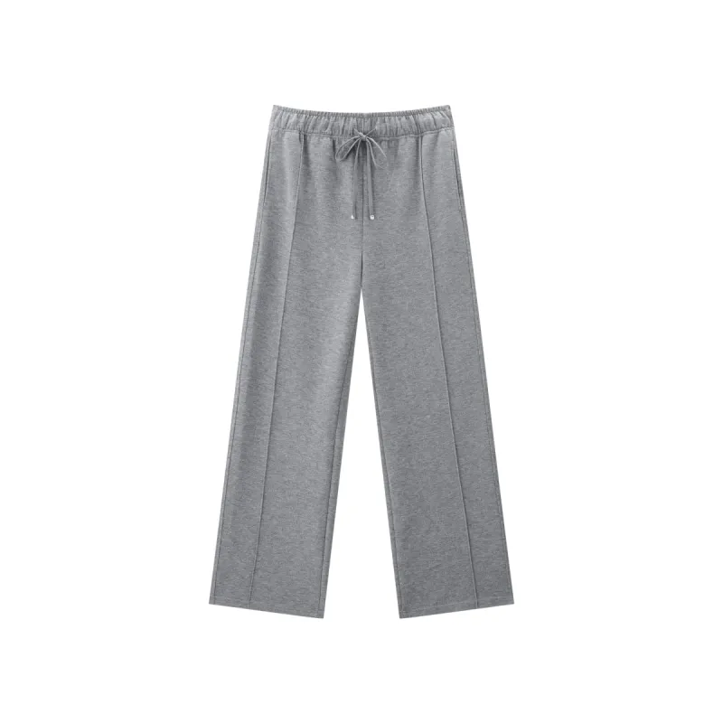 Women's Drawstring-Waist Straight Sweatpants sold by PEACEBIRD