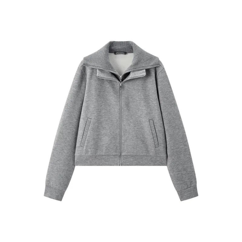 Women's Layered-Look Short Sweatshirt sold by PEACEBIRD