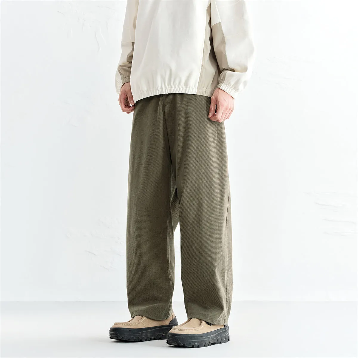 Men's Relaxed Corduroy Tapered Pants sold by PEACEBIRD product image thumbnail 3