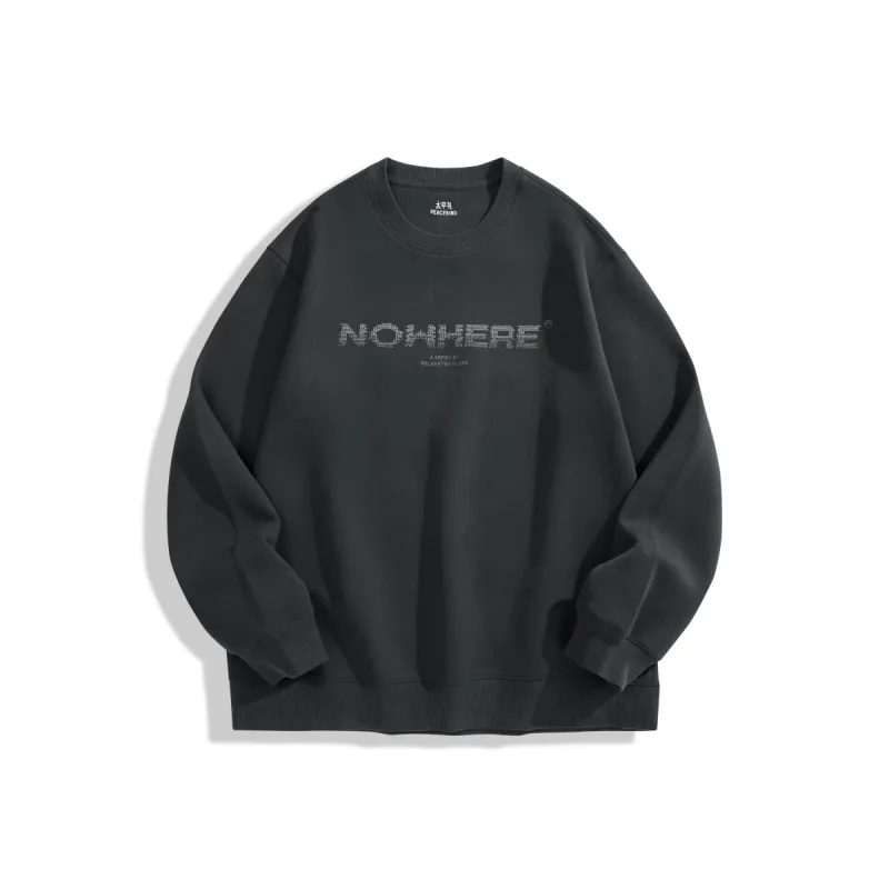 Men's Graphic Embroidered Crewneck Sweatshirt made by PEACEBIRD