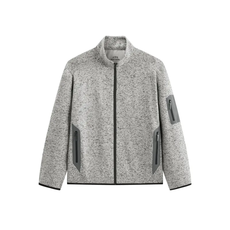 Men's Fleece-Lined Stand-Collar Jacket sold by PEACEBIRD