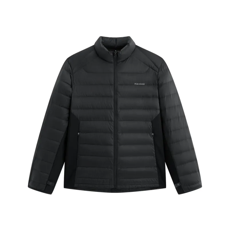 Men's Dual-Fabric Quilted Puffer Jacket sold by PEACEBIRD