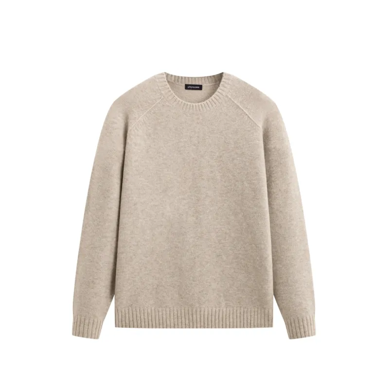 Men's Solid Raglan-Sleeve Sweater sold by PEACEBIRD