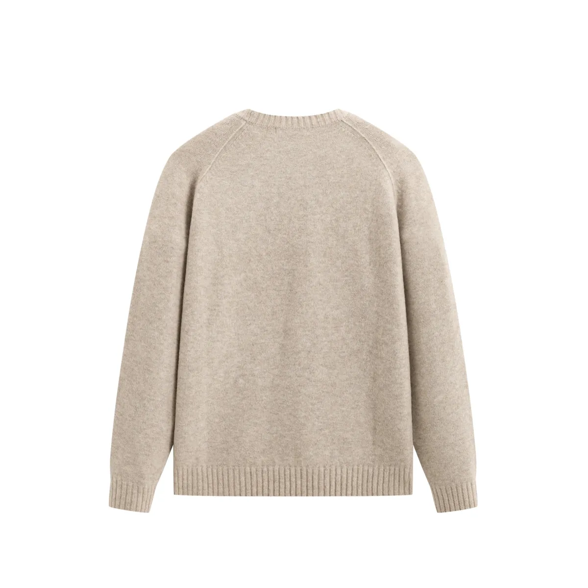 Men's Solid Raglan-Sleeve Sweater sold by PEACEBIRD product image thumbnail 3