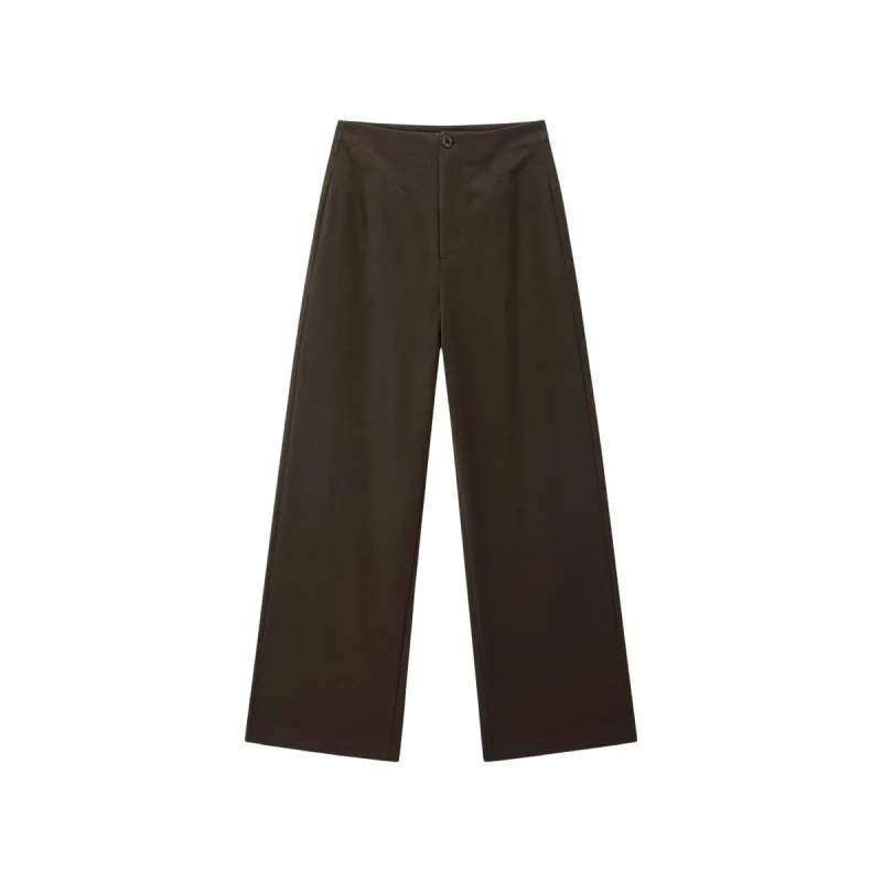 Women's High-Waist Brushed Wide-Leg Pants sold by PEACEBIRD