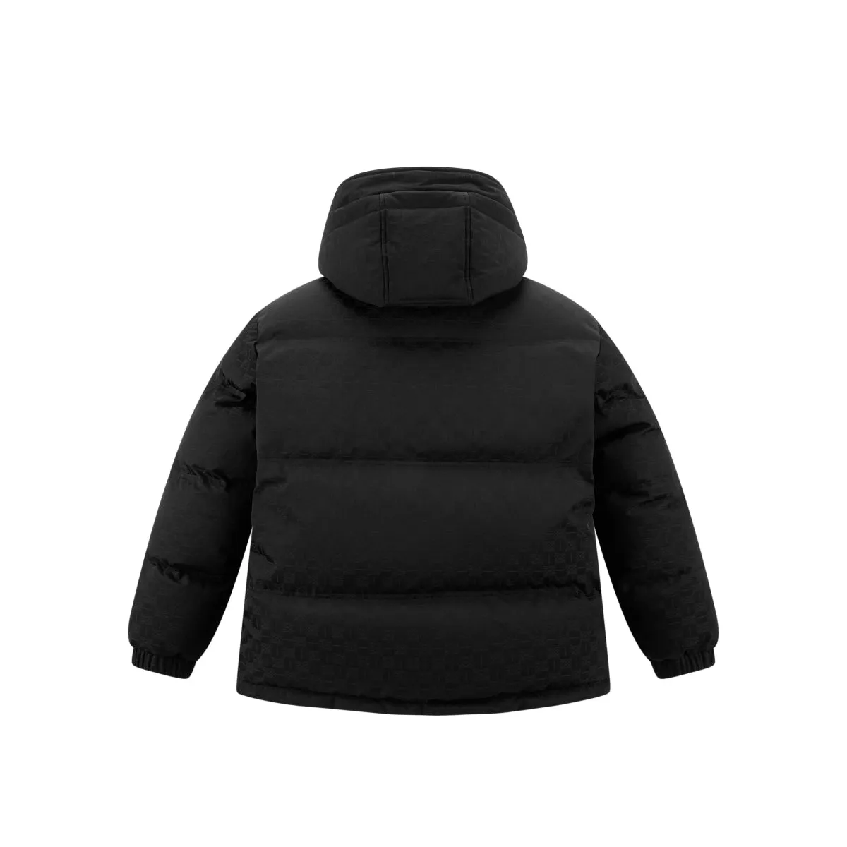 Men's Allover Tonal Jacquard Puffer Jacket sold by PEACEBIRD product image thumbnail 3