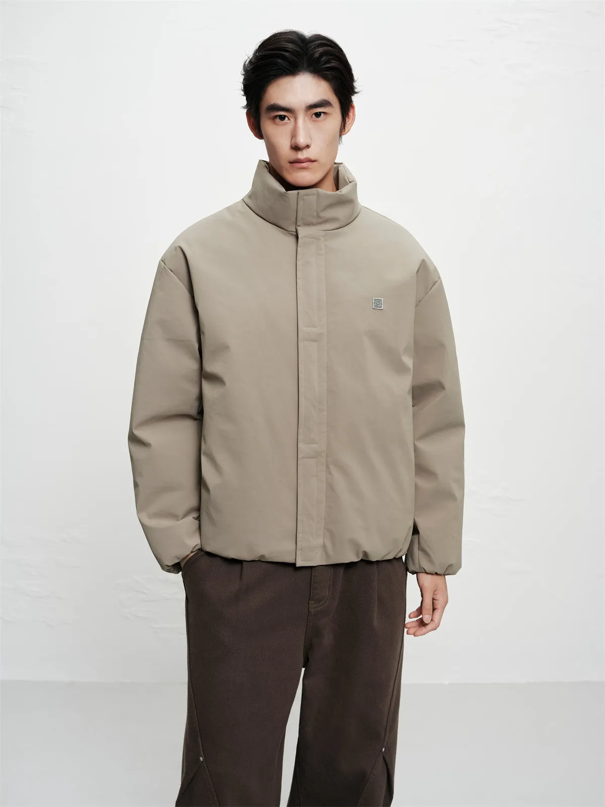 Men's Oversized Cocoon Puffer Jacket sold by PEACEBIRD product image thumbnail 5