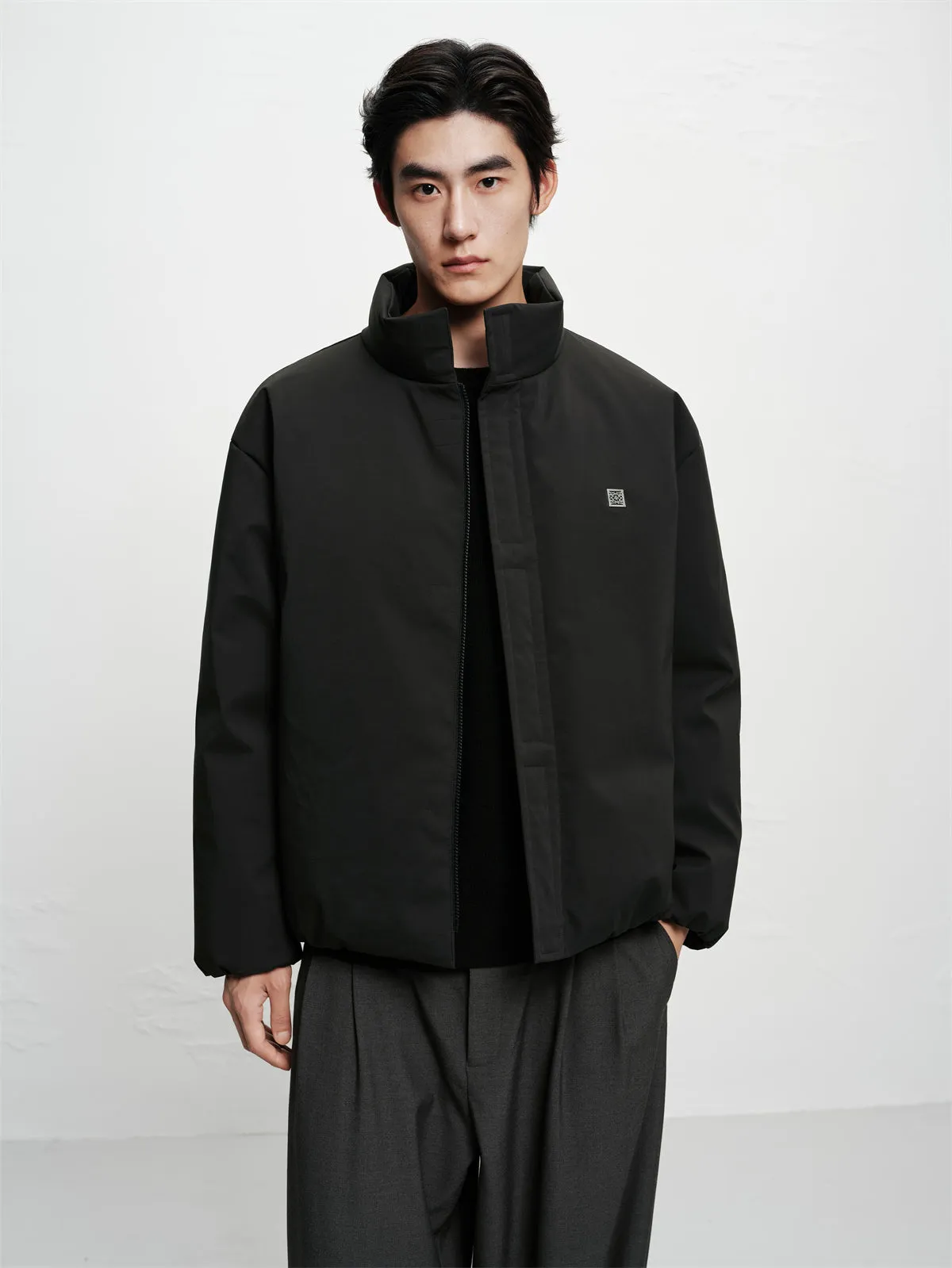 Men's Oversized Cocoon Puffer Jacket sold by PEACEBIRD product image thumbnail 3