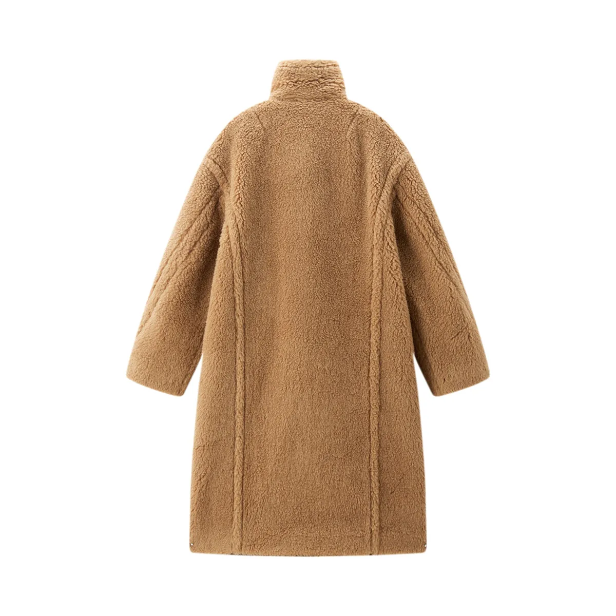 Women's Oversized Alpaca Textured Coat sold by PEACEBIRD product image thumbnail 4
