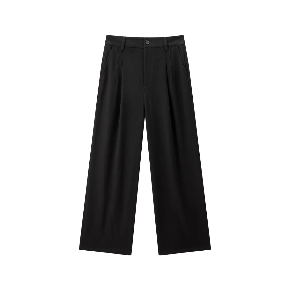 Women's High-Waist Wide-Leg Suit Pants sold by PEACEBIRD