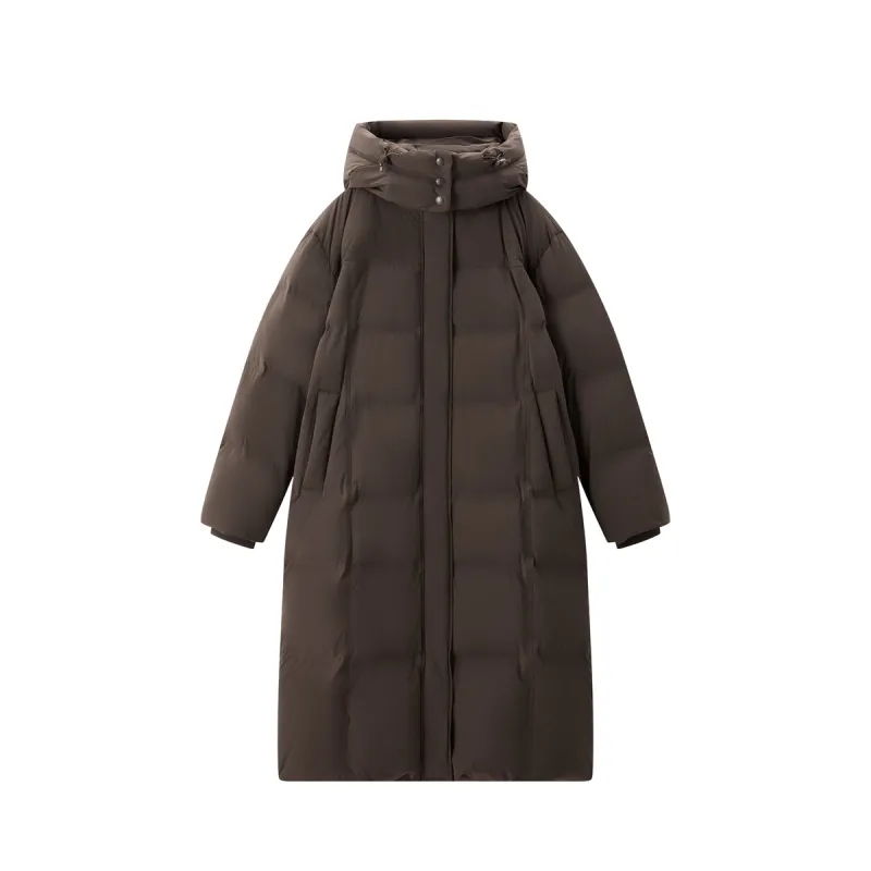 Women's Extra-Long Water-Repellent Puffer Coat sold by PEACEBIRD