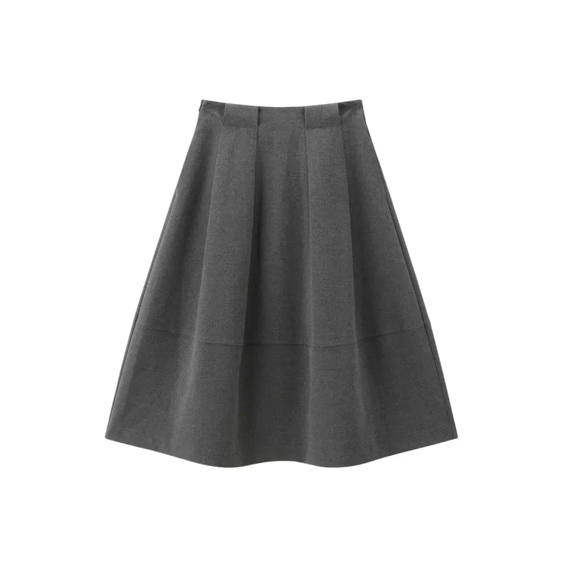 Women's High-Waist A-Line Flared Skirt sold by PEACEBIRD