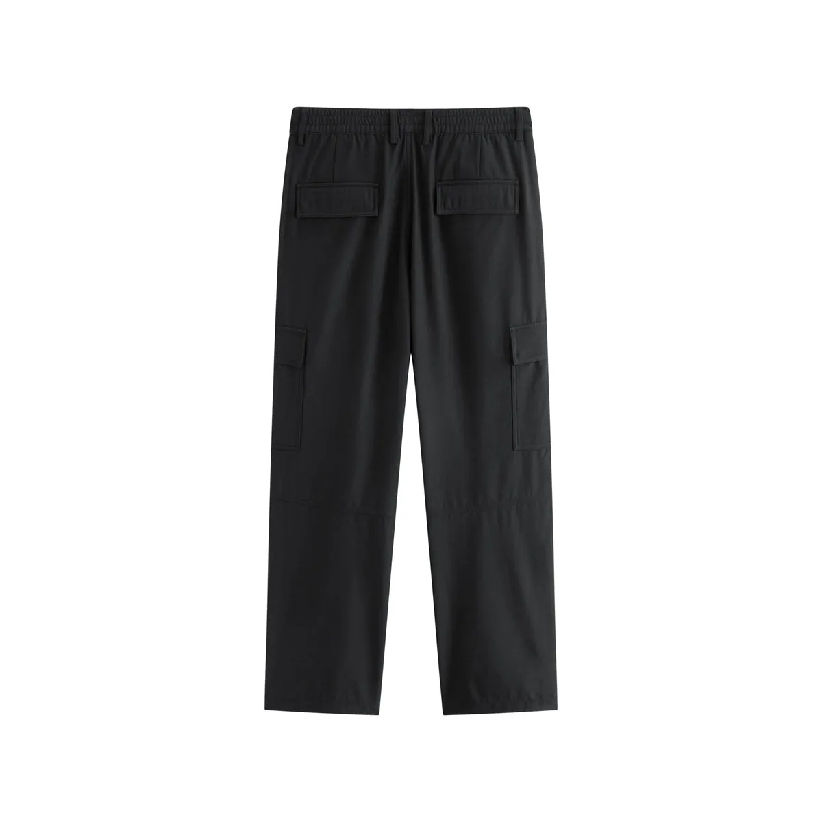 Men's Wide-Leg Cargo Pants with Drawstring Cuffs sold by PEACEBIRD product image thumbnail 3