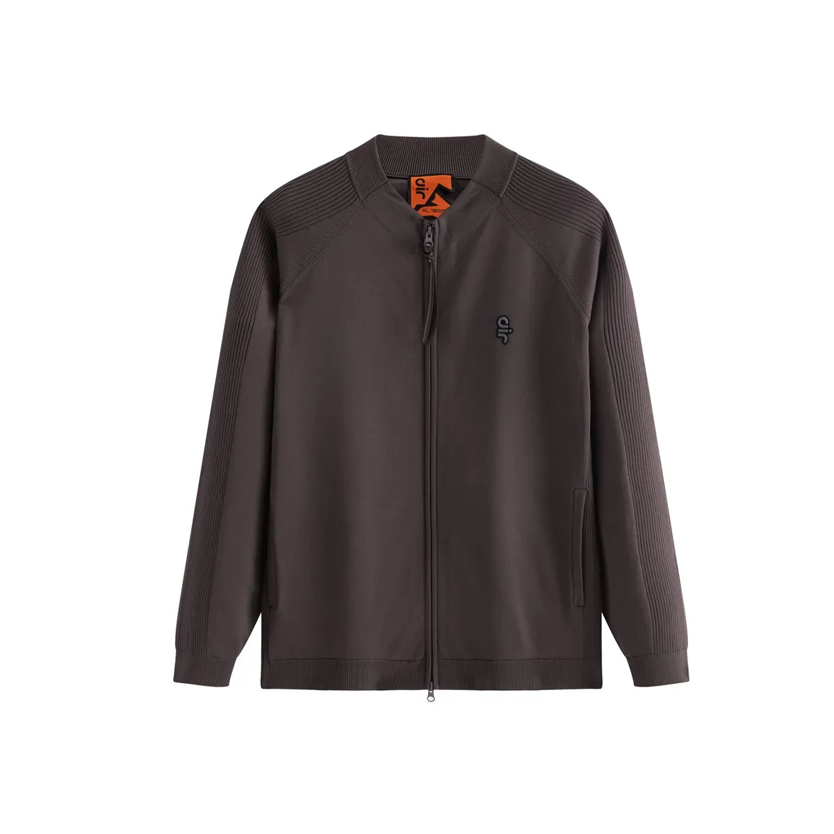 Men's Raglan-Sleeve Jacquard Zip-Up Knit Cardigan sold by PEACEBIRD