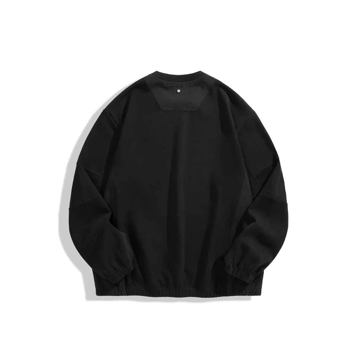 Men's Solid Pullover Sweatshirt with Elastic Hem sold by PEACEBIRD product image thumbnail 3