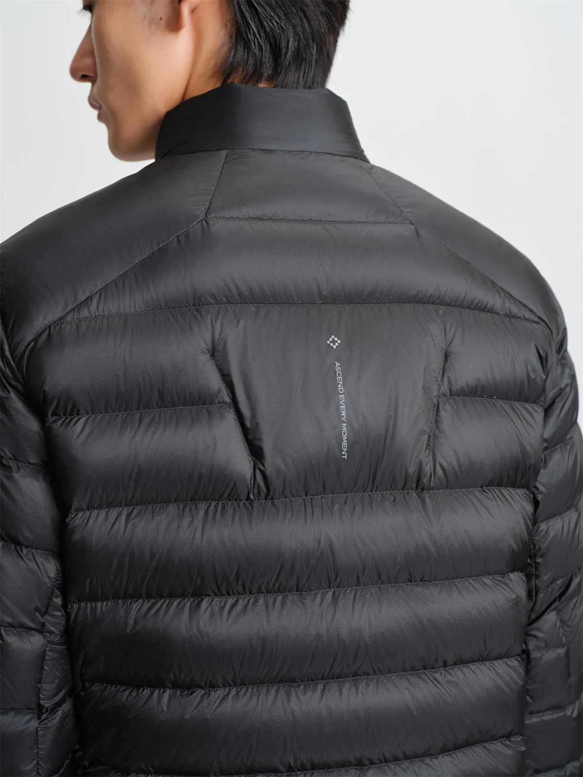 Men's Stand-Collar Goose Down Jacket with Contrast Details sold by PEACEBIRD product image thumbnail 5