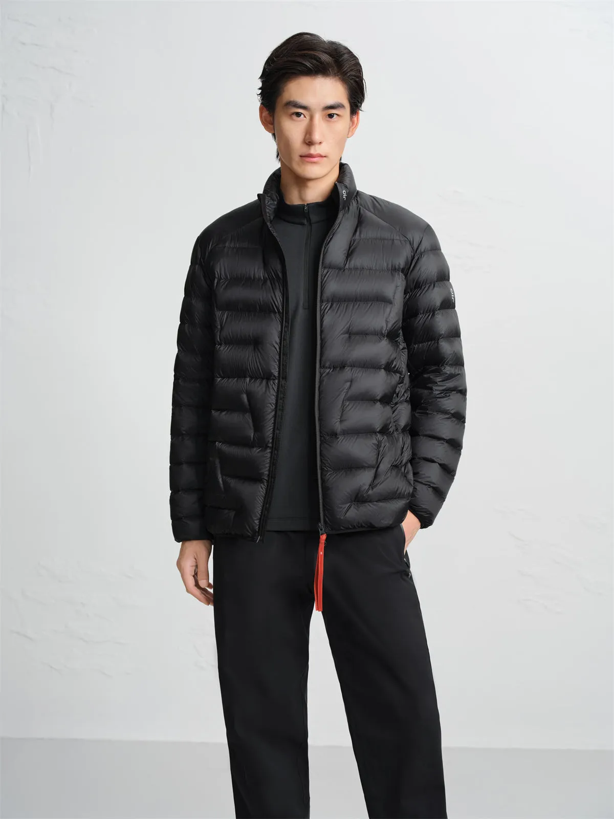 Men's Stand-Collar Goose Down Jacket with Contrast Details sold by PEACEBIRD product image thumbnail 2
