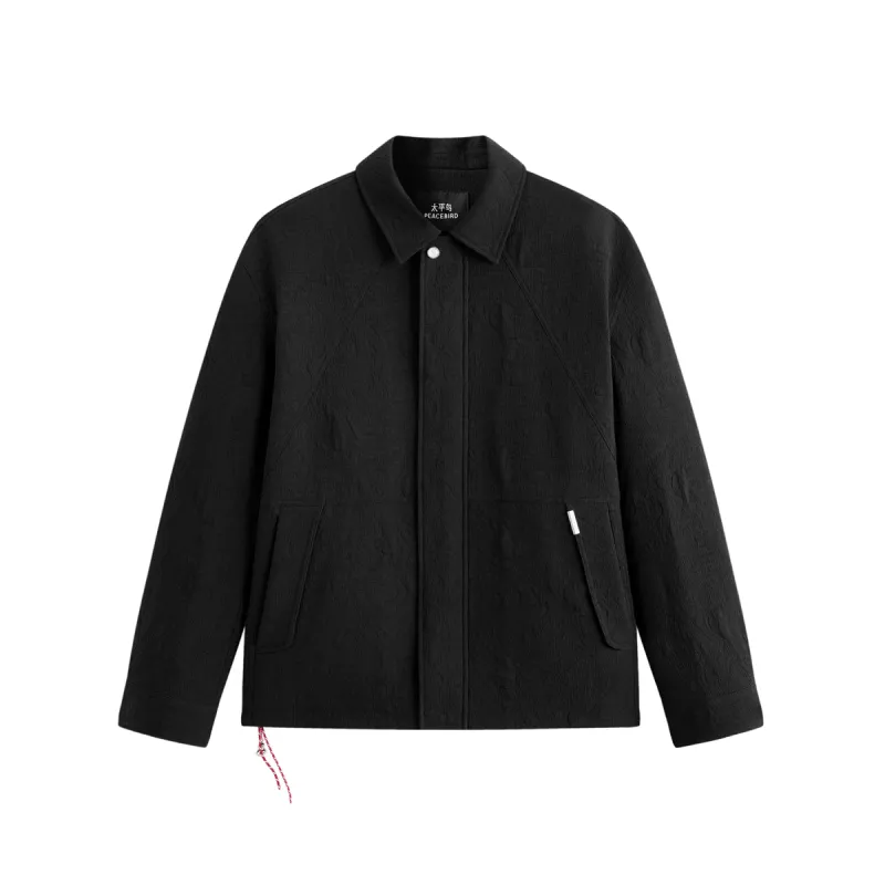 Men's Textured Jacquard Padded Jacket sold by PEACEBIRD