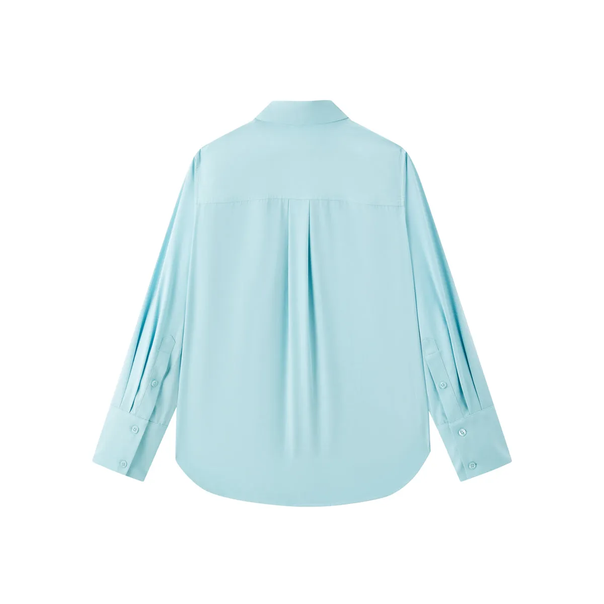 Women's Relaxed Shirt with Detachable Tie sold by PEACEBIRD product image thumbnail 3