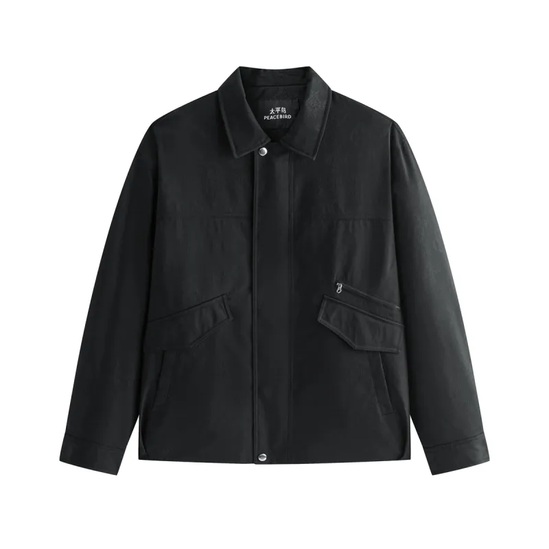 Men's Allover Jacquard Padded Jacket sold by PEACEBIRD